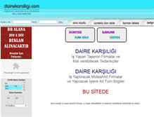 Tablet Screenshot of dairekarsiligi.com